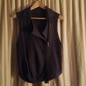 Navy Moto Sweater Vest